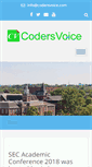 Mobile Screenshot of codersvoice.com